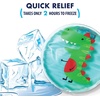 image:imageCool Coolers Boo Boo Flexible Gel Ice Packs 4x4 Reusable Cold Compress for Minor Injuries Cold Packs for Injuries Kids Ice Packs for Boo Boos 3 Pack DinoDino