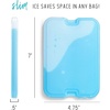 image:imageCool Coolers by Fit amp Fresh 4 Pack XL Slim Ice Packs Quick Freeze Space Saving Reusable Ice Packs for Lunch Boxes or CoolersClear Blue 4 PK