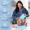 image:imageCool Coolers by Fit amp Fresh 4 Pack XL Slim Ice Packs Quick Freeze Space Saving Reusable Ice Packs for Lunch Boxes or CoolersClear Blue 4 PK
