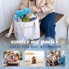 image:imageCool Coolers by Fit amp Fresh 4 Pack XL Slim Ice Packs Quick Freeze Space Saving Reusable Ice Packs for Lunch Boxes or CoolersClear Blue 4 PK