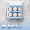 image:imageCool Coolers by Fit amp Fresh 4 Pack XL Slim Ice Packs Quick Freeze Space Saving Reusable Ice Packs for Lunch Boxes or CoolersClear Blue 4 PK