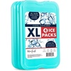 image:imageCool Coolers by Fit amp Fresh 4 Pack XL Slim Ice Packs Quick Freeze Space Saving Reusable Ice Packs for Lunch Boxes or CoolersGreen 4 Pack