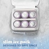 image:imageCool Coolers by Fit amp Fresh 4 Pack XL Slim Ice Packs Quick Freeze Space Saving Reusable Ice Packs for Lunch Boxes or CoolersIvory 4 Pack
