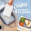 image:imageCool Coolers by Fit amp Fresh 4 Pack XL Slim Ice Packs Quick Freeze Space Saving Reusable Ice Packs for Lunch Boxes or CoolersIvory 4 Pack