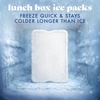 image:imageCool Coolers by Fit amp Fresh 4 Pack XL Slim Ice Packs Quick Freeze Space Saving Reusable Ice Packs for Lunch Boxes or CoolersIvory 4 Pack