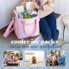 image:imageCool Coolers by Fit amp Fresh 4 Pack XL Slim Ice Packs Quick Freeze Space Saving Reusable Ice Packs for Lunch Boxes or CoolersIvory 4 Pack