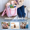 image:imageCool Coolers by Fit amp Fresh 4 Pack XL Slim Ice Packs Quick Freeze Space Saving Reusable Ice Packs for Lunch Boxes or CoolersLight Pink 4 Pack