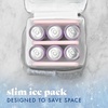 image:imageCool Coolers by Fit amp Fresh 4 Pack XL Slim Ice Packs Quick Freeze Space Saving Reusable Ice Packs for Lunch Boxes or CoolersLight Pink 4 Pack