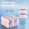 image:imageCool Coolers by Fit amp Fresh 4 Pack XL Slim Ice Packs Quick Freeze Space Saving Reusable Ice Packs for Lunch Boxes or CoolersLight Pink 4 Pack