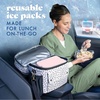 image:imageCool Coolers by Fit amp Fresh 4 Pack XL Slim Ice Packs Quick Freeze Space Saving Reusable Ice Packs for Lunch Boxes or CoolersLight Pink 4 Pack