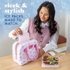 image:imageCool Coolers by Fit amp Fresh 4 Pack XL Slim Ice Packs Quick Freeze Space Saving Reusable Ice Packs for Lunch Boxes or CoolersLight Pink 4 Pack