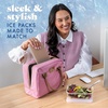 image:imageCool Coolers by Fit amp Fresh 4 Pack XL Slim Ice Packs Quick Freeze Space Saving Reusable Ice Packs for Lunch Boxes or CoolersMulti Pastel 4 Pack