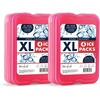 image:imageCool Coolers by Fit amp Fresh 4 Pack XL Slim Ice Packs Quick Freeze Space Saving Reusable Ice Packs for Lunch Boxes or CoolersPink 8 Pack