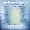 image:imageCool Coolers by Fit amp Fresh 4 Pack XL Slim Ice Packs Quick Freeze Space Saving Reusable Ice Packs for Lunch Boxes or CoolersSage 4 Pack