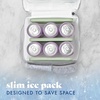 image:imageCool Coolers by Fit amp Fresh 4 Pack XL Slim Ice Packs Quick Freeze Space Saving Reusable Ice Packs for Lunch Boxes or CoolersSage 4 Pack
