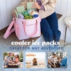 image:imageCool Coolers by Fit amp Fresh 4 Pack XL Slim Ice Packs Quick Freeze Space Saving Reusable Ice Packs for Lunch Boxes or CoolersSage 4 Pack
