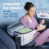 image:imageCool Coolers by Fit amp Fresh 4 Pack XL Slim Ice Packs Quick Freeze Space Saving Reusable Ice Packs for Lunch Boxes or CoolersSage 4 Pack