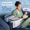 image:imageCool Coolers by Fit amp Fresh 4 Pack XL Slim Ice Packs Quick Freeze Space Saving Reusable Ice Packs for Lunch Boxes or CoolersTaupe 4 Pack