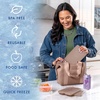image:imageCool Coolers by Fit amp Fresh 4 Pack XL Slim Ice Packs Quick Freeze Space Saving Reusable Ice Packs for Lunch Boxes or CoolersTaupe 4 Pack