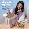 image:imageCool Coolers by Fit amp Fresh Slim Ice Packs Quick Freeze Reusable Ice Packs for Lunch Boxes amp Coolers LongLasting Space Saving Lunch Ice Packs Blue 4PkTaupe 4 Pack