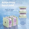 image:imageCool Coolers by Fit amp Fresh Slim Ice Packs Quick Freeze Reusable Ice Packs for Lunch Boxes amp Coolers LongLasting Space Saving Lunch Ice Packs Blue 4PkSage 4 Pack