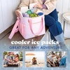 image:imageCool Coolers by Fit amp Fresh Slim Ice Packs Quick Freeze Reusable Ice Packs for Lunch Boxes amp Coolers LongLasting Space Saving Lunch Ice Packs Blue 4PkIvory 4 Pack