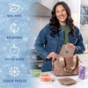 image:imageCool Coolers by Fit amp Fresh Slim Ice Packs Quick Freeze Reusable Ice Packs for Lunch Boxes amp Coolers LongLasting Space Saving Lunch Ice Packs Blue 4PkTaupe 4 Pack
