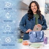 image:imageCool Coolers by Fit amp Fresh Slim Ice Packs Quick Freeze Reusable Ice Packs for Lunch Boxes amp Coolers LongLasting Space Saving Lunch Ice Packs Blue 4PkMulti Pastel 4 Pack