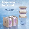 image:imageCool Coolers by Fit amp Fresh Slim Ice Packs Quick Freeze Reusable Ice Packs for Lunch Boxes amp Coolers LongLasting Space Saving Lunch Ice Packs Blue 4PkTaupe 4 Pack