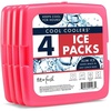 image:imageCool Coolers by Fit amp Fresh Slim Ice Packs Quick Freeze Reusable Ice Packs for Lunch Boxes amp Coolers LongLasting Space Saving Lunch Ice Packs Blue 4PkPink 8 Pack