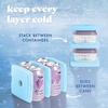image:imageCool Coolers by Fit amp Fresh Slim Ice Packs Quick Freeze Reusable Ice Packs for Lunch Boxes amp Coolers LongLasting Space Saving Lunch Ice Packs Blue 4PkBlue 4 Pack