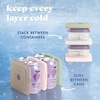 image:imageCool Coolers by Fit amp Fresh Slim Ice Packs Quick Freeze Reusable Ice Packs for Lunch Boxes amp Coolers LongLasting Space Saving Lunch Ice Packs Blue 4PkMulti Pastel 4 Pack