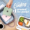 image:imageCool Coolers by Fit amp Fresh Slim Ice Packs Quick Freeze Reusable Ice Packs for Lunch Boxes amp Coolers LongLasting Space Saving Lunch Ice Packs Blue 4PkMulti Pastel 4 Pack
