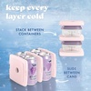 image:imageCool Coolers by Fit amp Fresh Slim Ice Packs Quick Freeze Reusable Ice Packs for Lunch Boxes amp Coolers LongLasting Space Saving Lunch Ice Packs Blue 4PkLight Pink 4 Pack