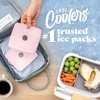 image:imageCool Coolers by Fit amp Fresh Slim Ice Packs Quick Freeze Reusable Ice Packs for Lunch Boxes amp Coolers LongLasting Space Saving Lunch Ice Packs Blue 4PkLight Pink 4 Pack