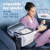 image:imageCool Coolers by Fit amp Fresh Slim Ice Packs Quick Freeze Reusable Ice Packs for Lunch Boxes amp Coolers LongLasting Space Saving Lunch Ice Packs Blue 4PkMulti Pastel 4 Pack