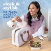 image:imageCool Coolers by Fit amp Fresh Slim Ice Packs Quick Freeze Reusable Ice Packs for Lunch Boxes amp Coolers LongLasting Space Saving Lunch Ice Packs Blue 4PkIvory 4 Pack