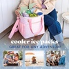 image:imageCool Coolers by Fit amp Fresh Slim Ice Packs Quick Freeze Reusable Ice Packs for Lunch Boxes amp Coolers LongLasting Space Saving Lunch Ice Packs Blue 4PkSage 4 Pack