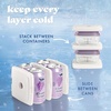 image:imageCool Coolers by Fit amp Fresh Slim Ice Packs Quick Freeze Reusable Ice Packs for Lunch Boxes amp Coolers LongLasting Space Saving Lunch Ice Packs Blue 4PkIvory 4 Pack