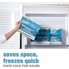 image:imageCool Coolers by Fit amp Fresh XL High Performance Cooler Ice Packs 2pk  Puncture Resistant NonToxic Quick Freeze LongLasting Chill Lunch Box Ice Packs XL Freezer Pack Flexible Gel Ice PacksTeal 2 Pack