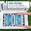 image:imageCool Coolers by Fit amp Fresh XL High Performance Cooler Ice Packs 2pk  Puncture Resistant NonToxic Quick Freeze LongLasting Chill Lunch Box Ice Packs XL Freezer Pack Flexible Gel Ice PacksTeal 2 Pack