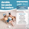 image:imageCool Coolers by Fit amp Fresh XL High Performance Cooler Ice Packs 2pk  Puncture Resistant NonToxic Quick Freeze LongLasting Chill Lunch Box Ice Packs XL Freezer Pack Flexible Gel Ice PacksTeal 2 Pack