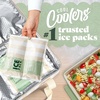 image:imageCool Coolers by Fit amp Fresh XL High Performance Cooler Ice Packs 2pk  Puncture Resistant NonToxic Quick Freeze LongLasting Chill Lunch Box Ice Packs XL Freezer Pack Flexible Gel Ice PacksTaupe Stripe 2 Pack
