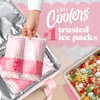 image:imageCool Coolers by Fit amp Fresh XL High Performance Cooler Ice Packs 2pk  Puncture Resistant NonToxic Quick Freeze LongLasting Chill Lunch Box Ice Packs XL Freezer Pack Flexible Gel Ice PacksPink Gingham 2 Pack