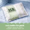 image:imageCool Coolers by Fit amp Fresh XL High Performance Cooler Ice Packs 2pk  Puncture Resistant NonToxic Quick Freeze LongLasting Chill Lunch Box Ice Packs XL Freezer Pack Flexible Gel Ice PacksTaupe Stripe 2 Pack