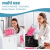 image:imageCool Coolers by Fit amp Fresh XL Soft Ice Packs for Coolers amp Lunch Bags 2pk  LongLasting Large Reusable Freezer Packs BPAFree Flexible Lunch Box Ice Packs for Work School Breastmilk amp BeachHot Pink