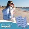 image:imageCool Coolers by Fit amp Fresh XL Soft Ice Packs for Coolers amp Lunch Bags 2pk  LongLasting Large Reusable Freezer Packs BPAFree Flexible Lunch Box Ice Packs for Work School Breastmilk amp BeachCornflower Blue