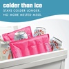 image:imageCool Coolers by Fit amp Fresh XL Soft Ice Packs for Coolers amp Lunch Bags 2pk  LongLasting Large Reusable Freezer Packs BPAFree Flexible Lunch Box Ice Packs for Work School Breastmilk amp BeachHot Pink