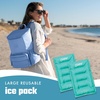 image:imageCool Coolers by Fit amp Fresh XL Soft Ice Packs for Coolers amp Lunch Bags 2pk  LongLasting Large Reusable Freezer Packs BPAFree Flexible Lunch Box Ice Packs for Work School Breastmilk amp BeachTeal