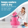 image:imageCool Coolers by Fit amp Fresh XL Soft Ice Packs for Coolers amp Lunch Bags 2pk  LongLasting Large Reusable Freezer Packs BPAFree Flexible Lunch Box Ice Packs for Work School Breastmilk amp BeachHot Pink